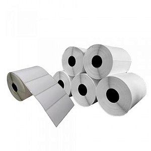 Cx 5 Un Rolos Etiqueta 70X30mm Térmica Adesiva