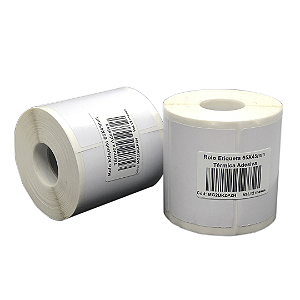 Rolo Etiqueta 65X45mm Térmica Adesiva 650UN (31M) Tub 1"