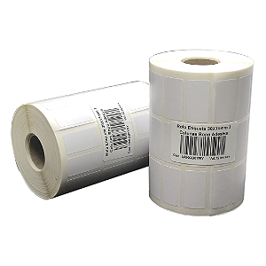 Rolo Etiqueta 30X15mm 3 Colunas Bopp Adesiva 5167UN (31M) Tub 1"