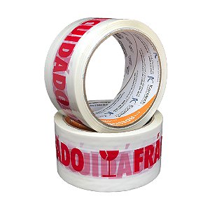 Fita Adesiva 48x50 Branca Cuidado Frágil 2215 Koretech