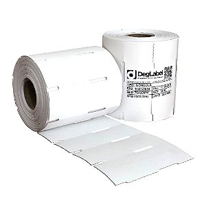 Rolo Etiqueta Gondola 75x30mm Branca 1000UN (30M) Tub 1"