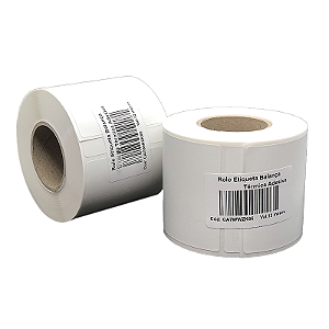 Bobina Etiqueta Balança 60X40mm Térmica Adesiva 488UN (21M) Tub 1,5"