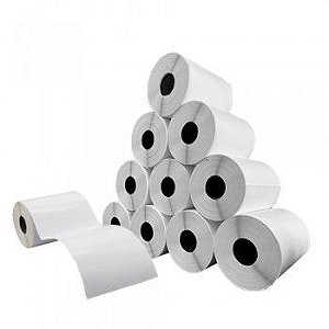 Cx 10 Un Rolos Etiqueta 60X120mm Térmica Adesiva 252UN (31M) Tub 1"