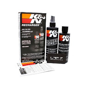Kit de limpeza filtro ar com óleo em Squeeze K&N 99-5050