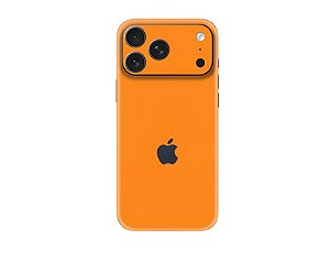 Skin Laranja Verso E Laterais Para O iPhone 17 Pro Max