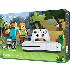 Xbox One S Branco 500 Gb Edição Bundle Minecraft