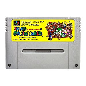 Super Mario World - Super Famicom Cartucho Original JP - Seminovo