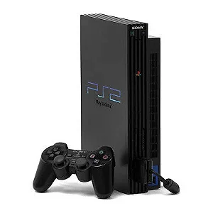 Console PlayStation 2 PS2 Fat Destravado Com Jogos no HD - Seminovo