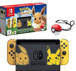 Console Nintendo Switch - Ed. Especial Pokémon Let´s Go + Pokébola - (Seminovo)