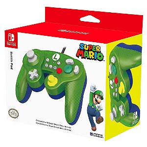Controle Com Fio Nintendo Switch Hori - Modelo Gamecube - Luigi - Switch