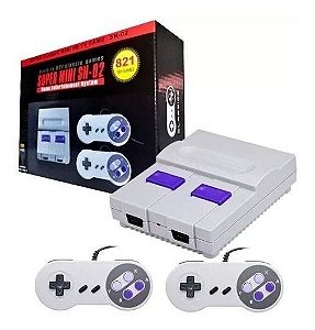 Super Mini Nintendo Classic Sn-02 - 821 Jogos 8 Bits