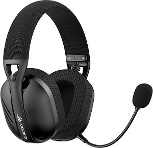Headset Gamer Havit Fone de Ouvido Fuxi-H3 Black Com Fio e Sem Fio - Wireless 2,4GHz - Bluetooth - Cabo USB-C - Xbox - PS4 - PS5 - PC - Switch