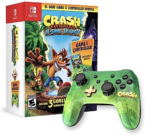 Crash Bandicoot: N. Sane Trilogy + Controle (Com fio) Bundle - Nintendo Switch