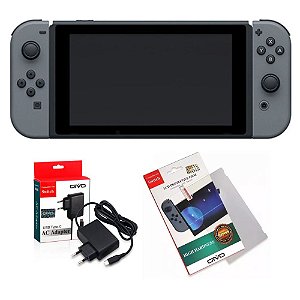 Console Nintendo Switch Cinza (Seminovo) - Funciona apenas como portátil - Switch