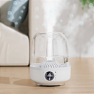 Umidificador de Ar Ultrassônico - Vital Body 112S 4 Litros - Aromaterapia, Branco