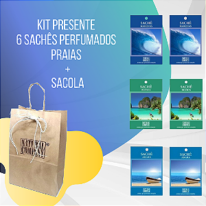 Kit Sachês Perfumados Praias - Angra, Búzios e Maresias