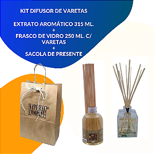 Kit Difusor de Varetas Paris - Madeiras com Especiarias