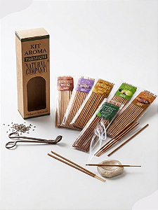 Incensos Naturais 6 aromas Massa Vegetal sem carvão 120 varetas - Natural Company