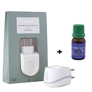 Aromatizador Elétrico + Essência 10 ml Lavanda Francesa