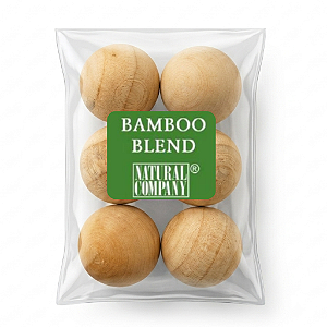 Sachês Perfumados Bamboo Blend Natural Company - 6 Bolinhas de Madeira