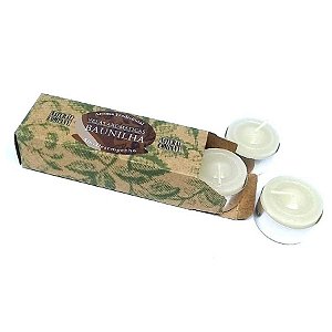 Velas Aromáticas Baunilha 20 g. Embalagem com 3 Velas