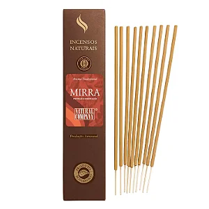 Incenso Natural Mirra Artesanal | 12 Varetas | Natural Company