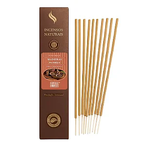Incenso Natural Madeiras Nobres Artesanal | 12 Varetas | Natural Company