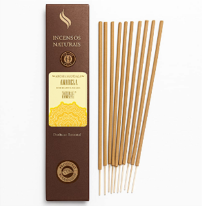 Incenso Natural Mandala Amarela Natural Company - 12 Varetas/12 hs Exalando