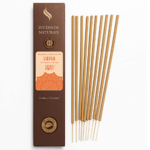 Incenso Natural Mandala Laranja Natural Company - 12 Varetas/12 hs Exalando