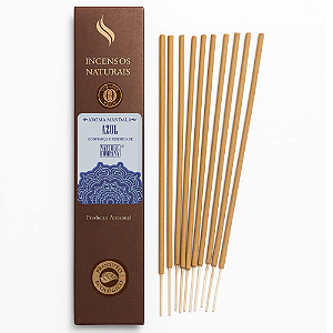 Incenso Natural Mandala Azul Natural Company - 12 Varetas/12 hs Exalando