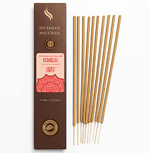 Incenso Natural Mandala Vermelha Natural Company - 12 Varetas/12 hs Exalando