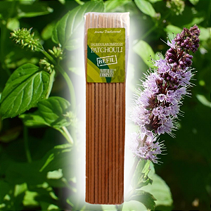 Incenso Natural Patchouli Refil - 20 Varetas