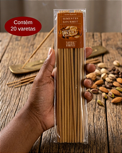 Incenso Natural Sementes Gourmet Natural Company - 20 Varetas/20 hs Exalando