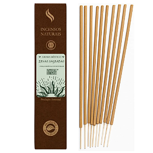 Incenso Natural Ervas Sagradas 12 Varetas/12 hs Exalando