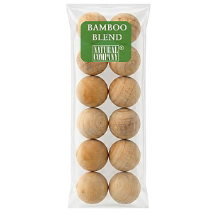 Sachês Perfumados Bamboo Blend Natural Company - 12 Bolinhas de Madeira