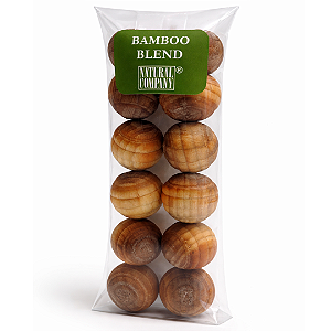 Sachês Perfumados Bolinhas de Madeira - Bamboo Blend c/12 bolinhas