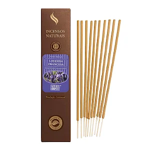 Incenso Natural Lavanda Francesa Artesanal | 12 Varetas | Natural Company