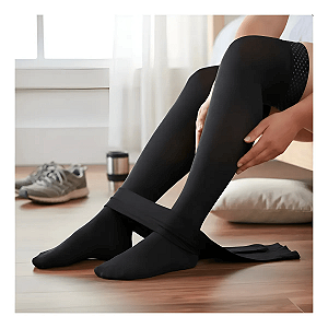 Meia Jobst Relief 20-30 mmHg, Meia Coxa 7/8, Cor: Preta