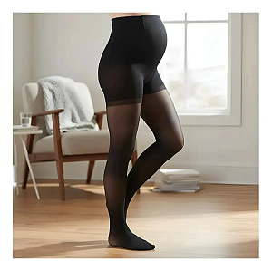 Meia Jobst UltraSheer, Gestante, 20-30 mmHg, Cor: Preto