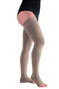 Meia Juzo Balance AG, 20-30 mmHg, 7/8, Borda, Cor: Bege