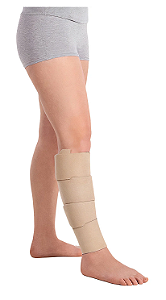 Juzo Compression Wrap, Panturrilha, 30-60 mmHg, Bege/Preta