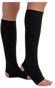 Meia Juzo Classic, 30-40 mmHg 3/4 Cor: Preta