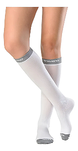 Meia Sigvaris para Viagem, Traveno, 3/4 Panturrilha - Branco