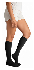 Meia Sigvaris Select Comfort, 20-30 mmHg, 3/4 Panturrilha, Cor: Preto