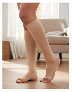 Meia Venosan 4000 Ultraline, 20-30 mmHg, 3/4 Panturrilha Cor: Bege