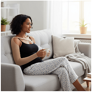 Braçadeira Venosan 30-40 mmHg até o Pulso Cor: Bege