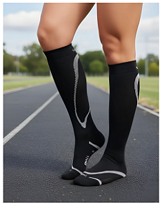 Meia Sigvaris Performance, 20-30 mmHg, cor: Preto