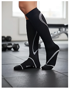 Meia Sigvaris Performance, 20-30 mmHg, cor: Preto