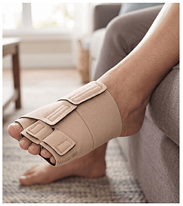 Dispositivo ReadyWrap de Velcro para Dedos do Pé Cor: Bege