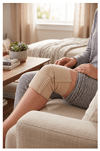 Dispositivo ReadyWrap de Velcro para Joelho Cor: Bege